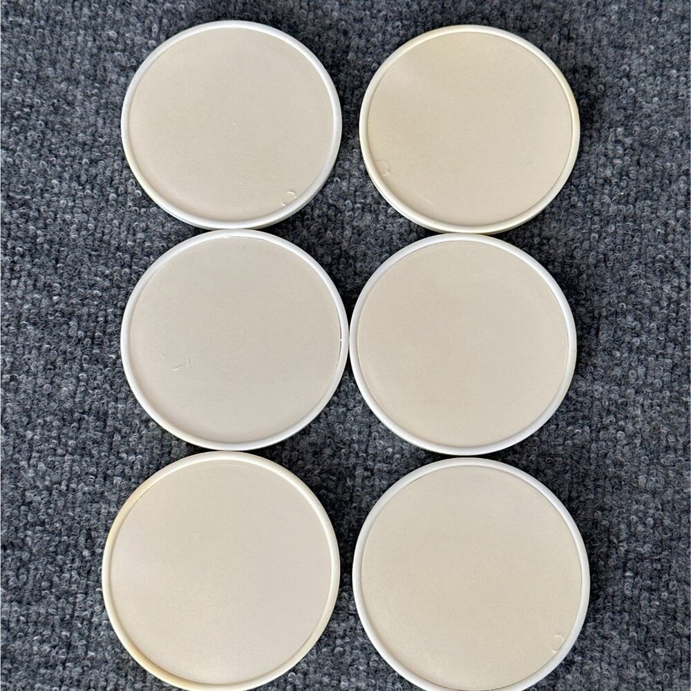 Vintage Greece Coasters White Plastic Travel Destination Photographs Set of 6 - Picture 2 of 13